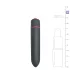 EasyToys Bullet - vízálló rúdvibrátor (fekete)