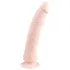 Easytoys - tapadókorongos 100% szilikon dildó (21cm) - natúr