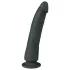 Easytoys - tapadókorongos 100% szilikon dildó (21cm) - fekete