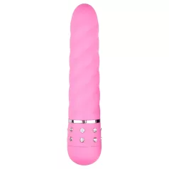 EasyToys Diamond - csavart rúd vibrátor (pink)