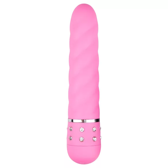 EasyToys Diamond - csavart rúd vibrátor (pink)