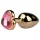 EasyToys Metal No.3 - anál plug (arany-pink, 2,5 cm)