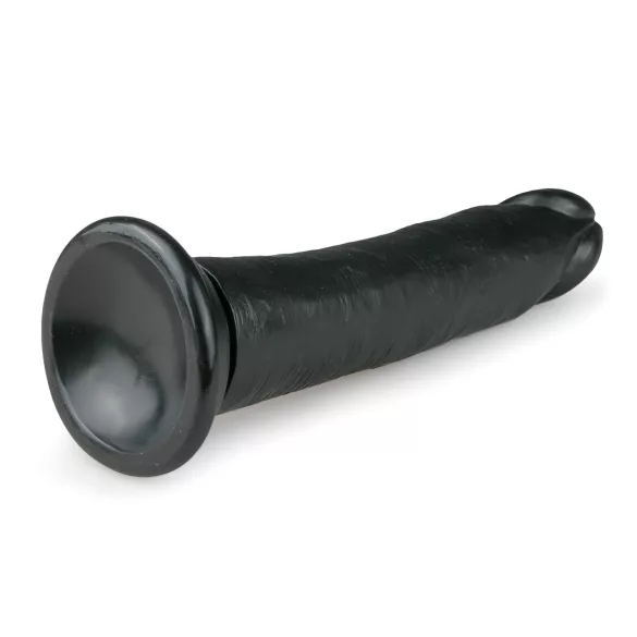 EasyToys - tapadókorongos élethű dildó (20,5 cm, fekete)