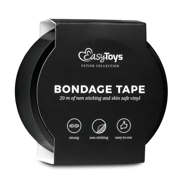 Easytoys - bondage tape - fekete (20m)