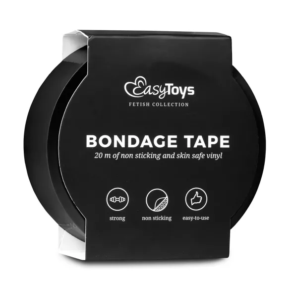 EasyToys - bondage tape (fekete, 20 m)
