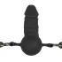 EasyToys - szájpecek belső dildóval (fekete)