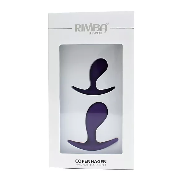 Rimba Copenhagen - anál plug szett (lila, 2 db)
