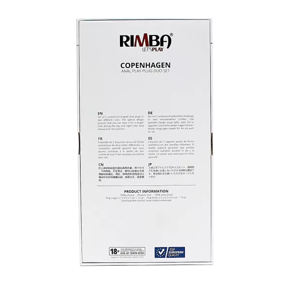 Rimba Copenhagen - anál plug szett - lila (2db)
