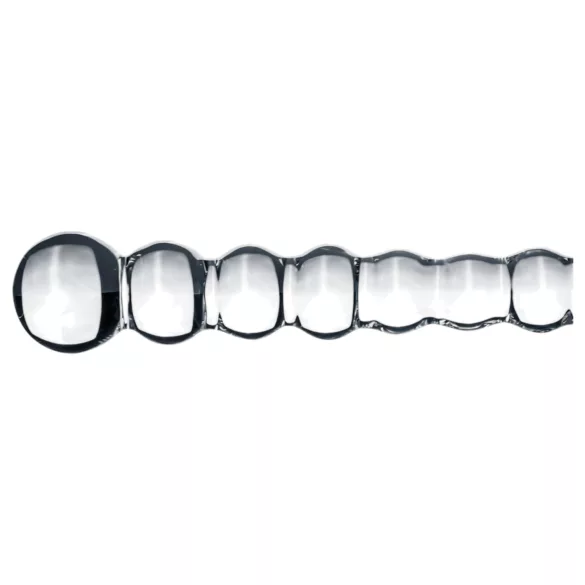 Gildo Glass No. 20 - gyöngyös üveg dildó (átlátszó)