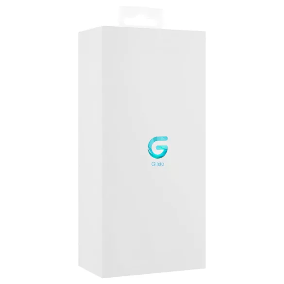 Gildo Glass No. 5 - spirál üveg dildó (átlátszó-kék)