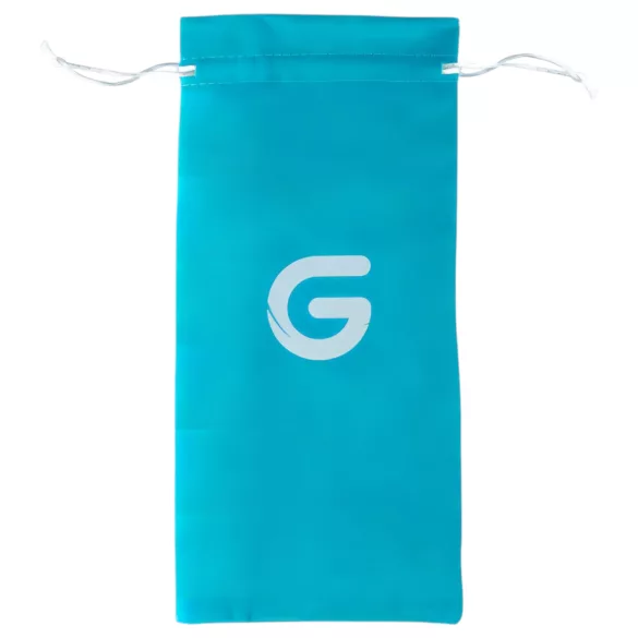 Gildo Glass No. 5 - spirál üveg dildó (átlátszó-kék)