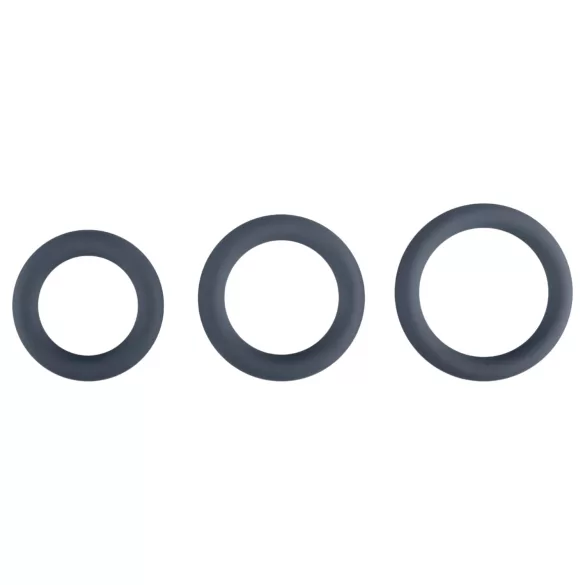 Boners - péniszgyűrű szett - 3db (szürke)