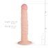 Real Fantasy Scott - élethű dildó - 25cm (natúr)