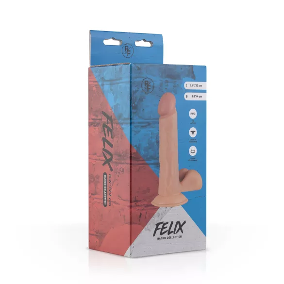 Real Fantasy Felix - herés élethű dildó - 22 cm (natúr)