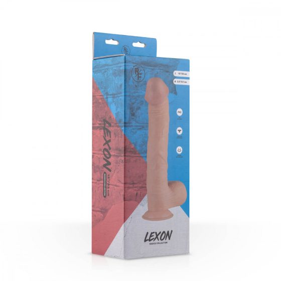 Real Fantasy Lexon - herés élethű dildó - 33cm (natúr)