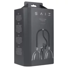 Saiz Premium - dupla mellpumpa - kicsi (átlátszó-fekete)