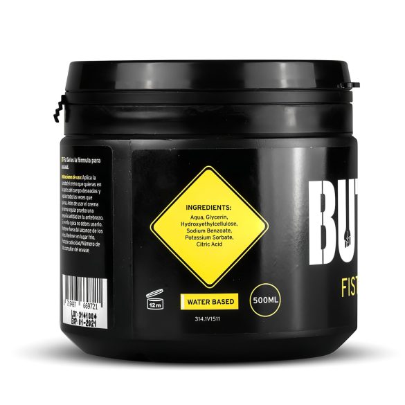 BUTTR Fisting Gel - öklöző, vízbázisú síkosító gél (500ml)