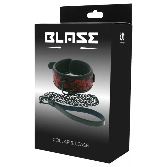 Dreamtoys Blaze - nyakörv és póráz szett (fekete)