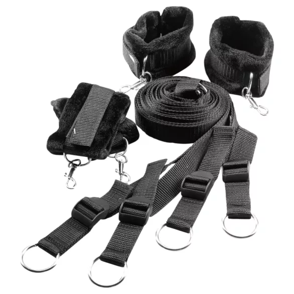 Dreamtoys Blaze - ágyrögzítő kötözőszett (fekete)
