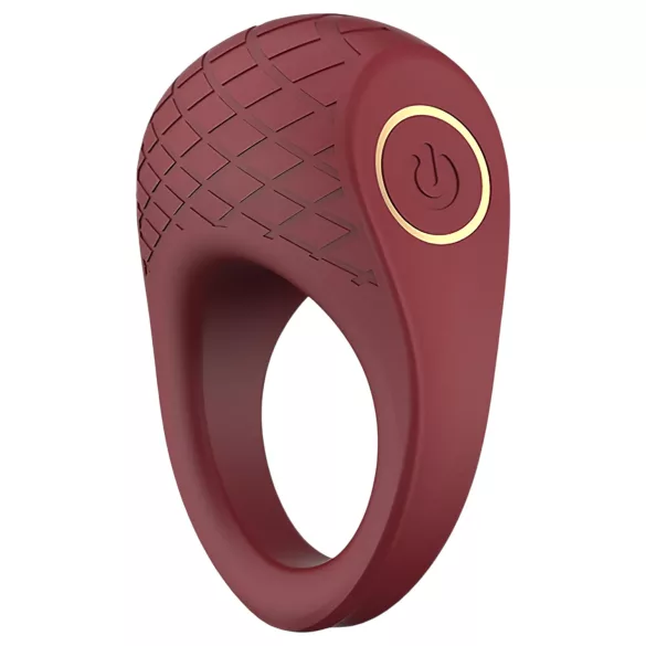 Dreamtoys Ivy - rezgő péniszgyűrű (bordó)