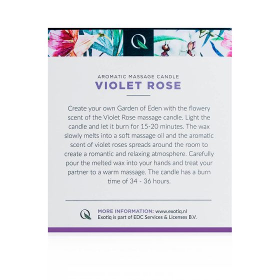 Exotiq - illatos masszázsgyertya - rózsa (200g)