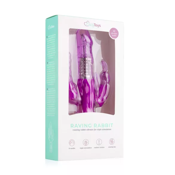 EasyToys Raving Rabbit - 3 ágú vibrátor (pink)