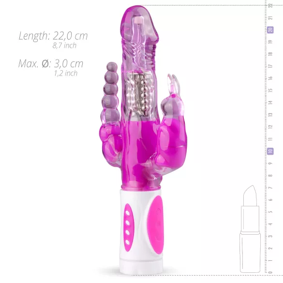 EasyToys Raving Rabbit - 3 ágú vibrátor (pink)