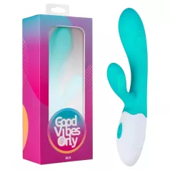   Good Vibes Only Blis Rabbit - csiklókaros vibrátor (türkiz)