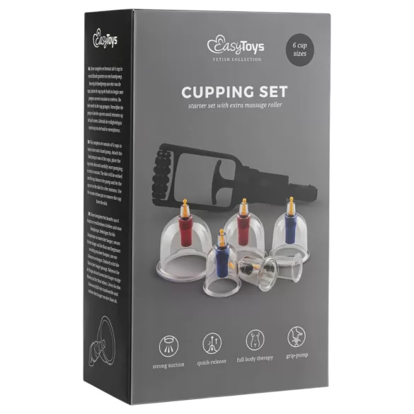 EasyToys Cupping - szívó pumpa szett (6 részes)