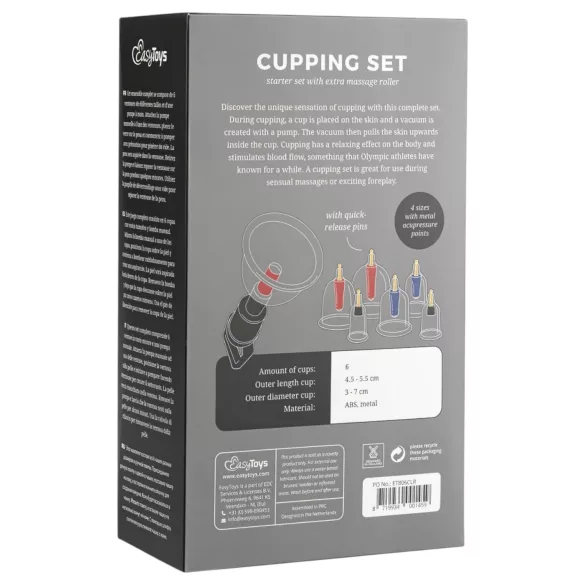EasyToys Cupping - szívó pumpa szett (6 részes)