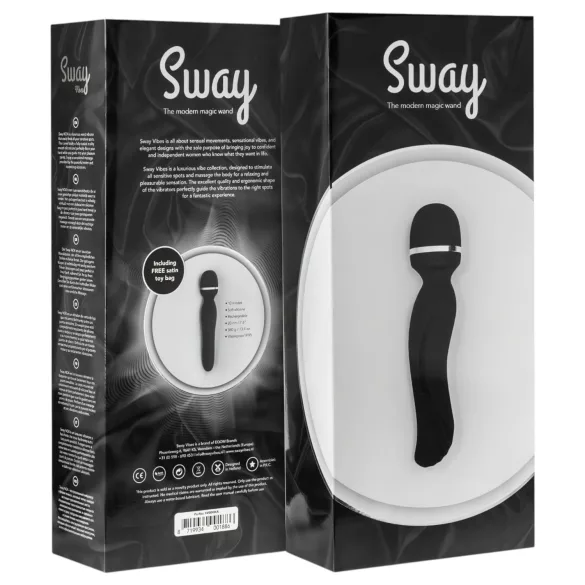 Sway No.4 Wand - akkus, masszírozó vibrátor (fekete)