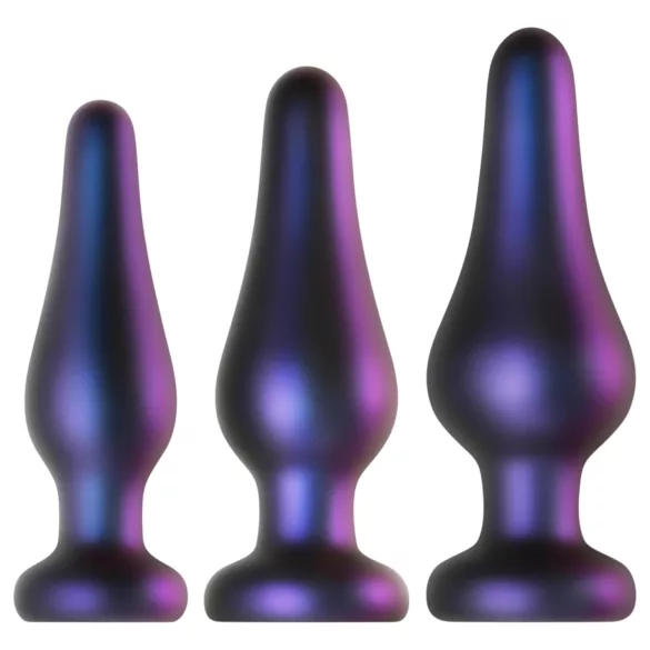 Hueman Comets - szilikon anál plug szett (3 részes, lila)