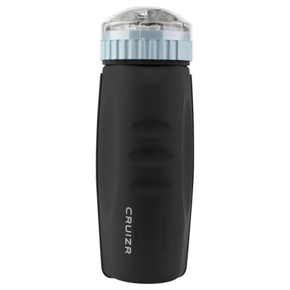 CRUIZR CM05 - akkus, lökő-szívó maszturbátor (fekete-kék)