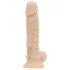 Real Fantasy Conrad - tapadókorongos vibrátor - 20cm (natúr)