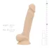 Real Fantasy Conrad - tapadókorongos vibrátor - 20cm (natúr)