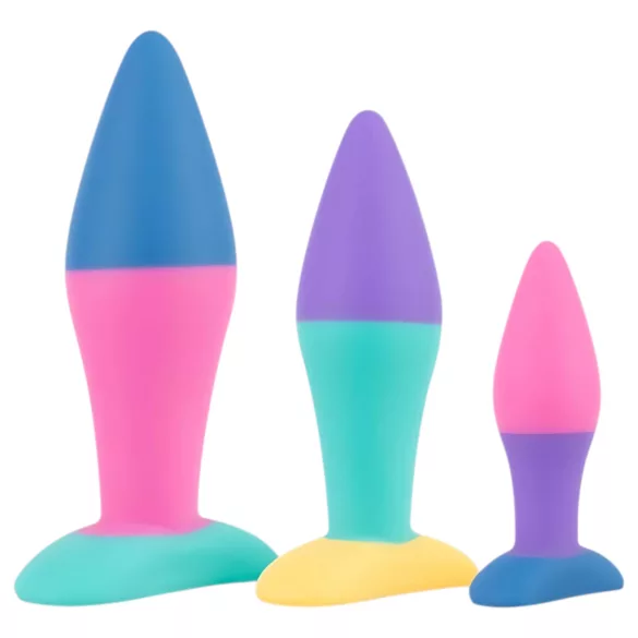 PMV20 Koda - anál tágító plug szett (színes)