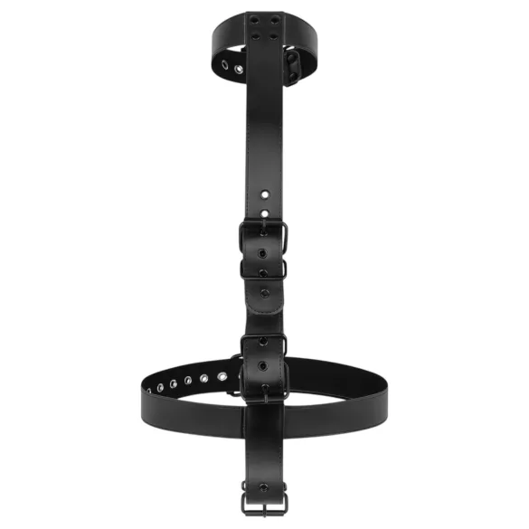 Bedroom Fantasies - BDSM kötöző nyakörvvel és béklyókkal (fekete)