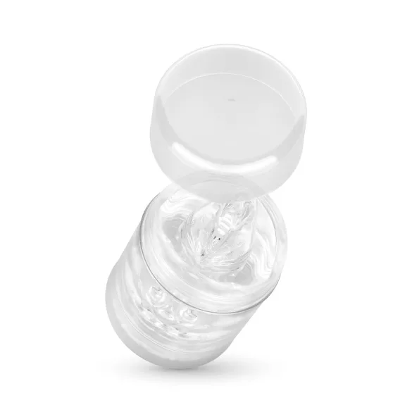 FPPR. - kétvégű maszturbátor - punci & száj (átlátszó)