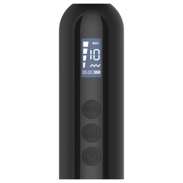 BLAQ - digitális masszírozó vibrátor (fekete)