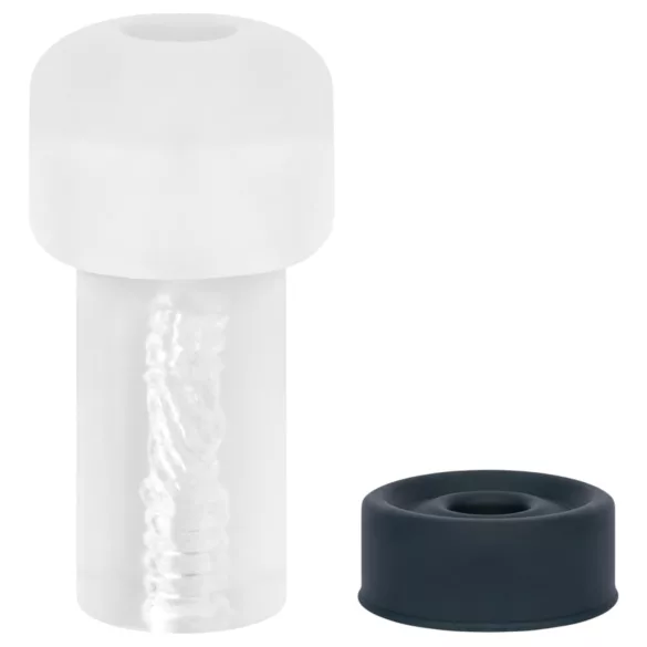 Boners - automatikus péniszpumpa maszturbátor (átlátszó-fekete)