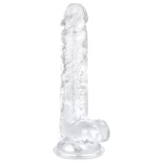 EasyToys - herés dildó - 17cm (átlátszó)