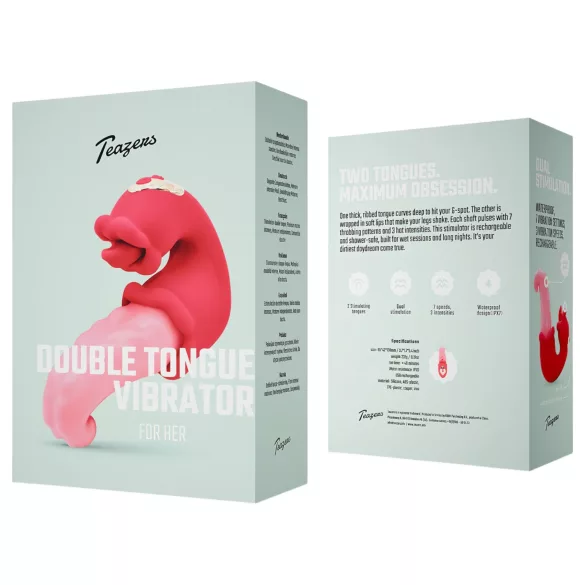 Teazers - dupla nyelves vibrátor (pink)