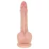 Real Fantasy Declan - élethű dildó előbőrrel (testszínű) - 18 cm