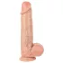Real Fantasy Troy - élethű dildó mozgó bőrrel (testszínű) - 25 cm