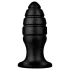 BUTTR Aftershock - óriás anál plug (fekete) - 23 cm