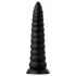 BUTTR Caterpiller - óriás anál plug (fekete) - 29 cm