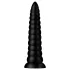 BUTTR Caterpiller - óriás anál plug (fekete) - 29 cm