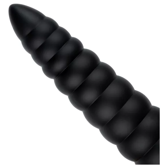 BUTTR Caterpiller - óriás anál plug (fekete) - 29 cm