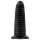 BUTTR Double Ribbed - óriás bordázott anál plug (fekete) - 26 cm