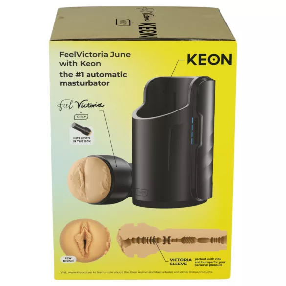 Kiiroo Keon Wifi + Victoria June - műpunci maszturbátor (testszínű)